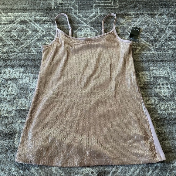 NWT Torrid Rose Gold Sequin Front Foxy Cami Tank Top - Picture 5 of 8